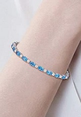 admirable tiny silver birthstone charm bracelet
